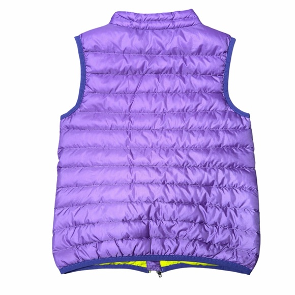 Patagonia Toddler Purple & Lime Green Puffer Vest - Picture 2 of 6